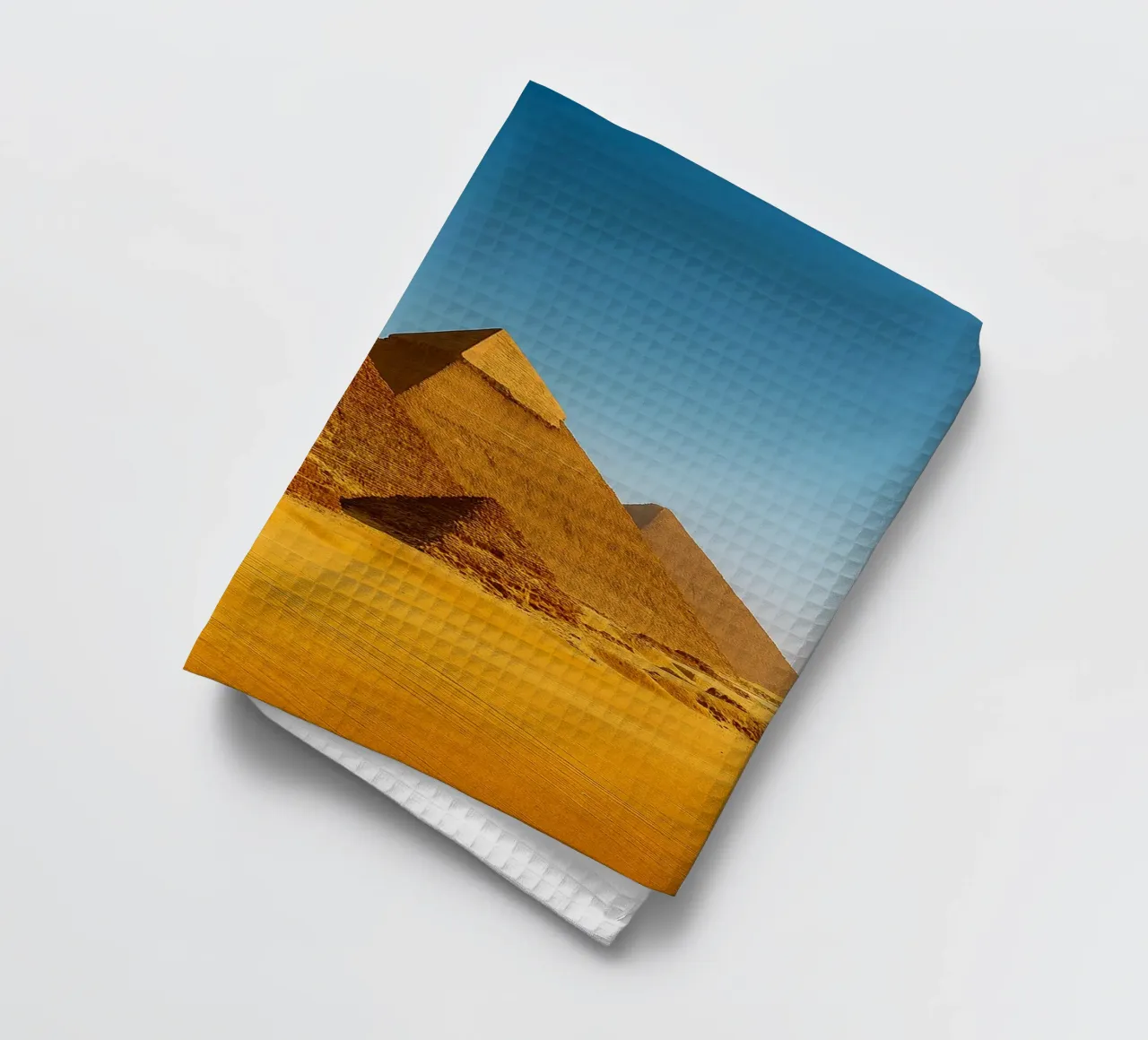 pyramides en Egypte vue photographie torchon de landtengs