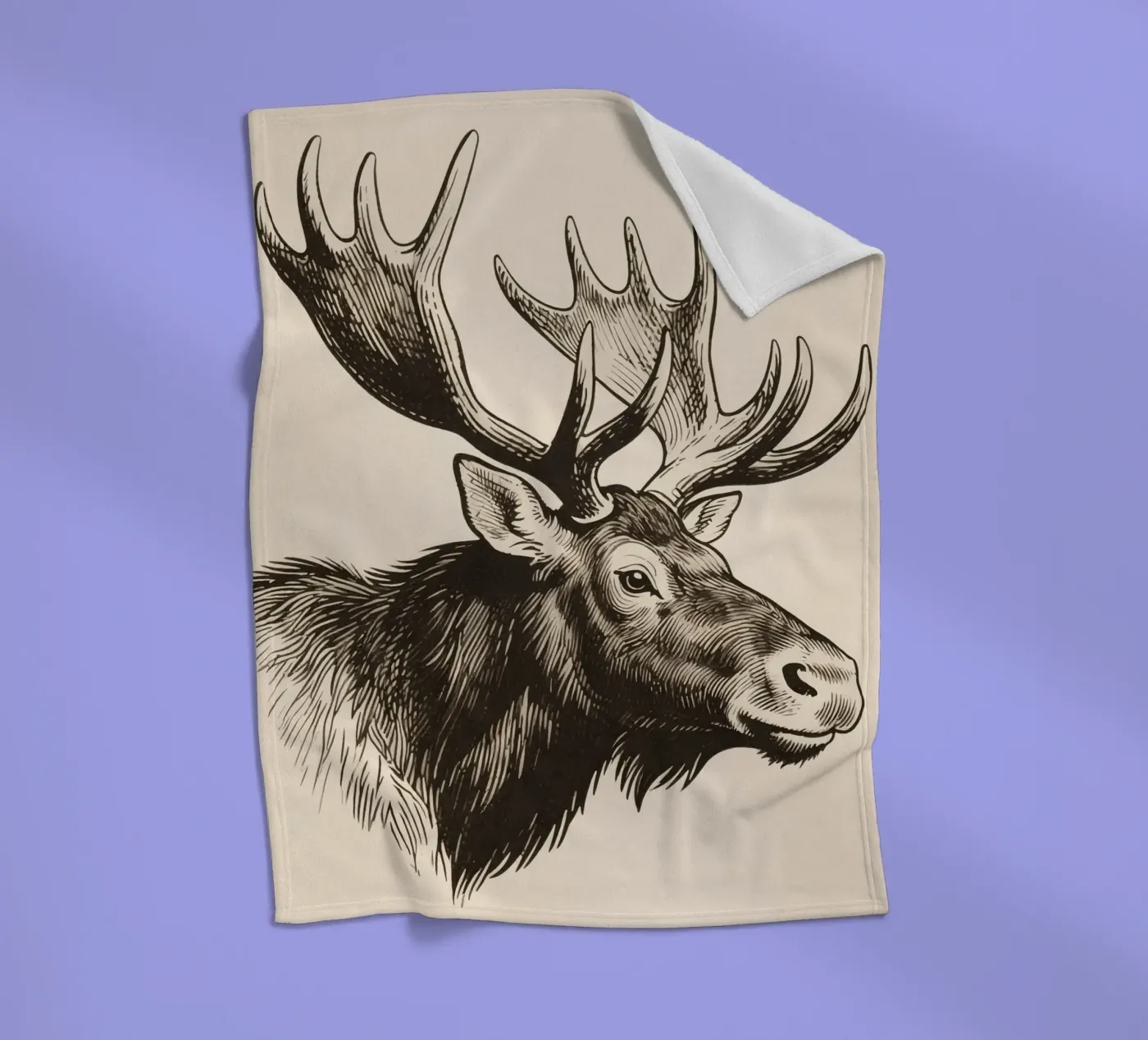 Moose Fleecedecke von knowledge
