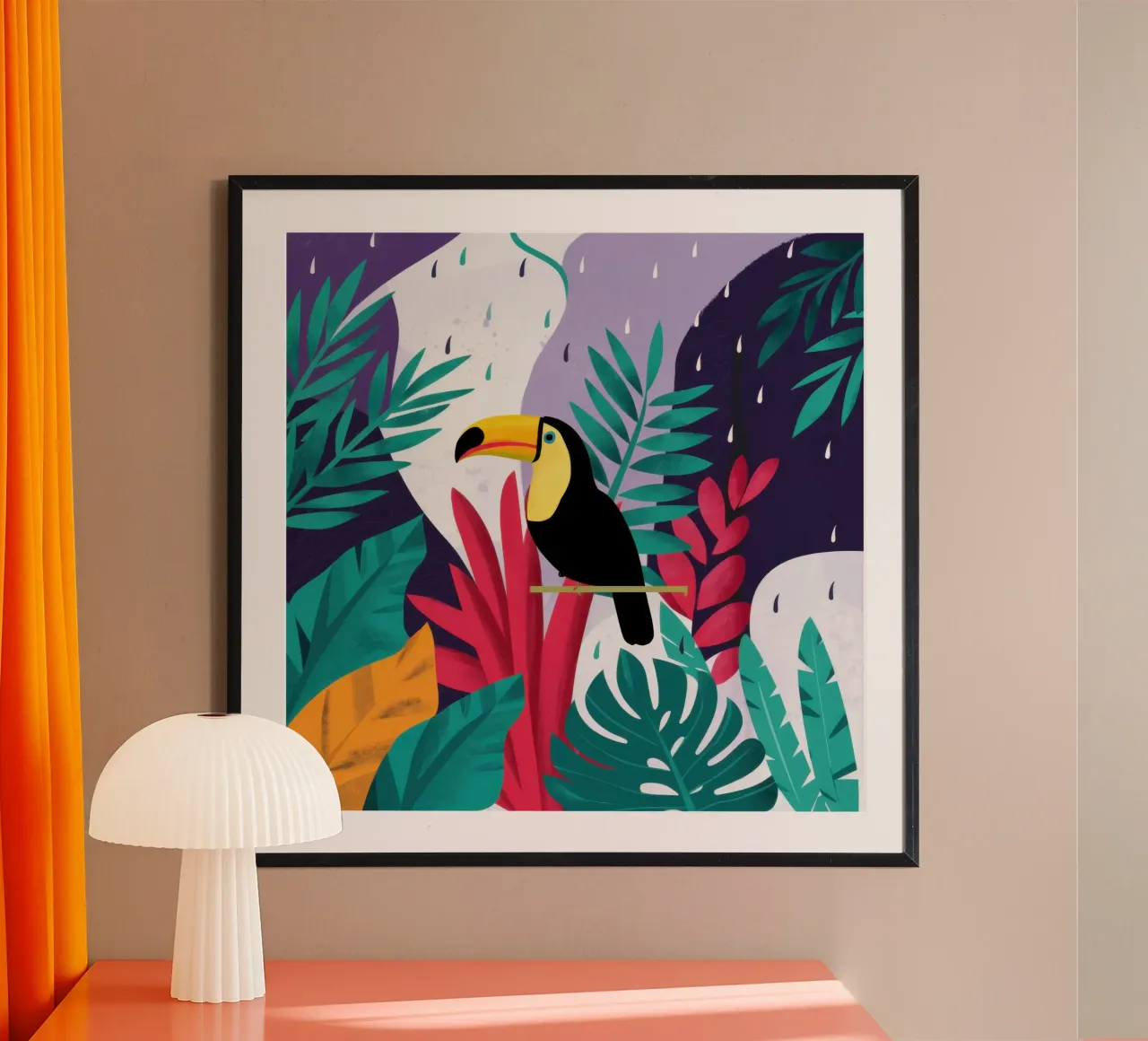 Tucano ai tropici poster da Frame Aura