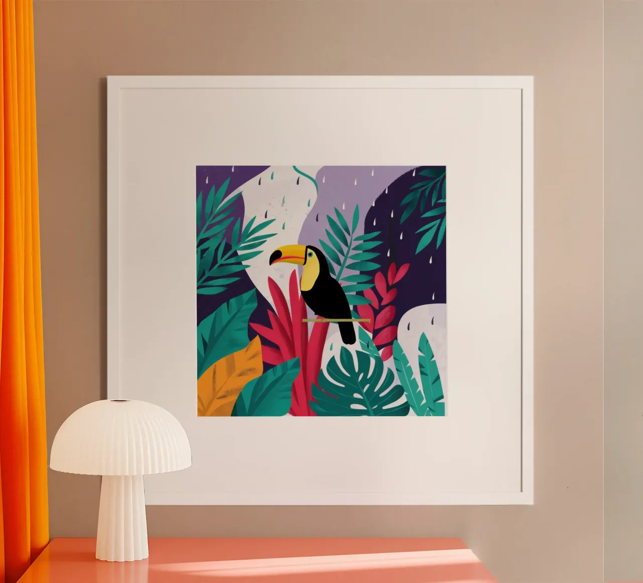 Tucano ai tropici poster da Frame Aura