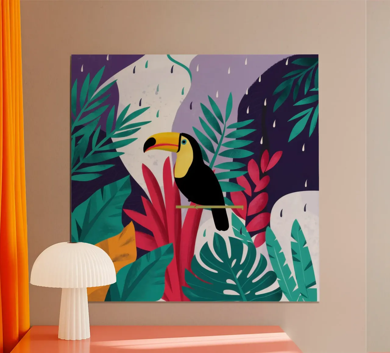 Tucano ai tropici poster da Frame Aura