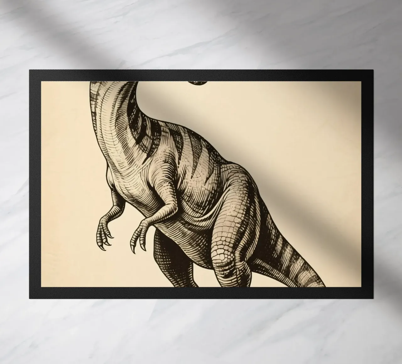 Dinosaur doormat by knowledge