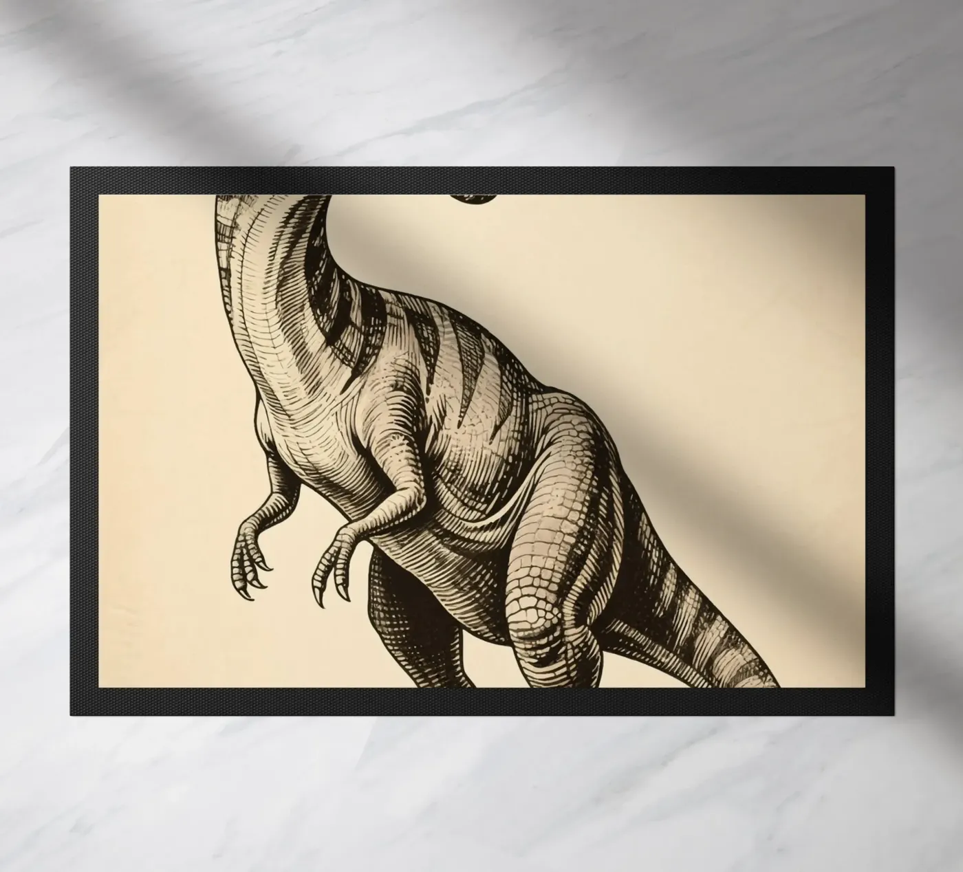 Dinosaur doormat by knowledge