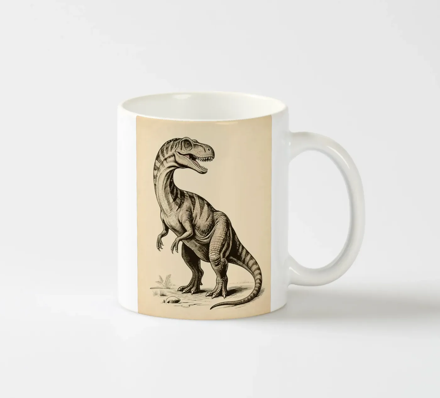 Dinosaur ceramic mug by knowledge