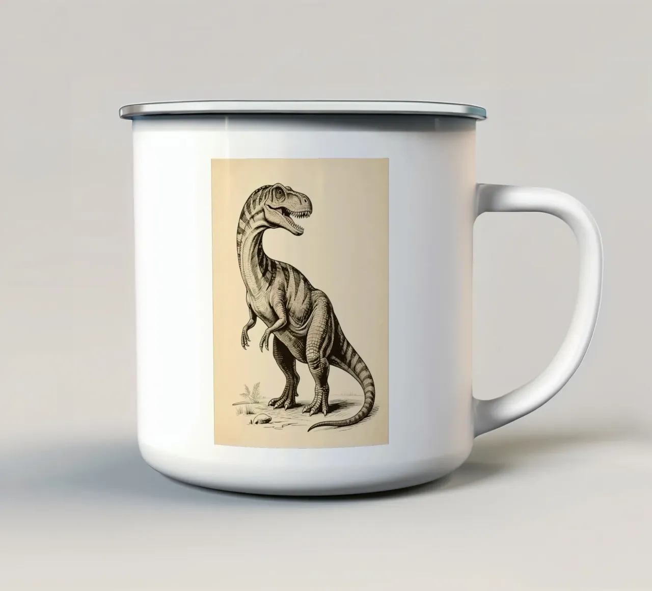 Dinosauro tazza in smalto da knowledge