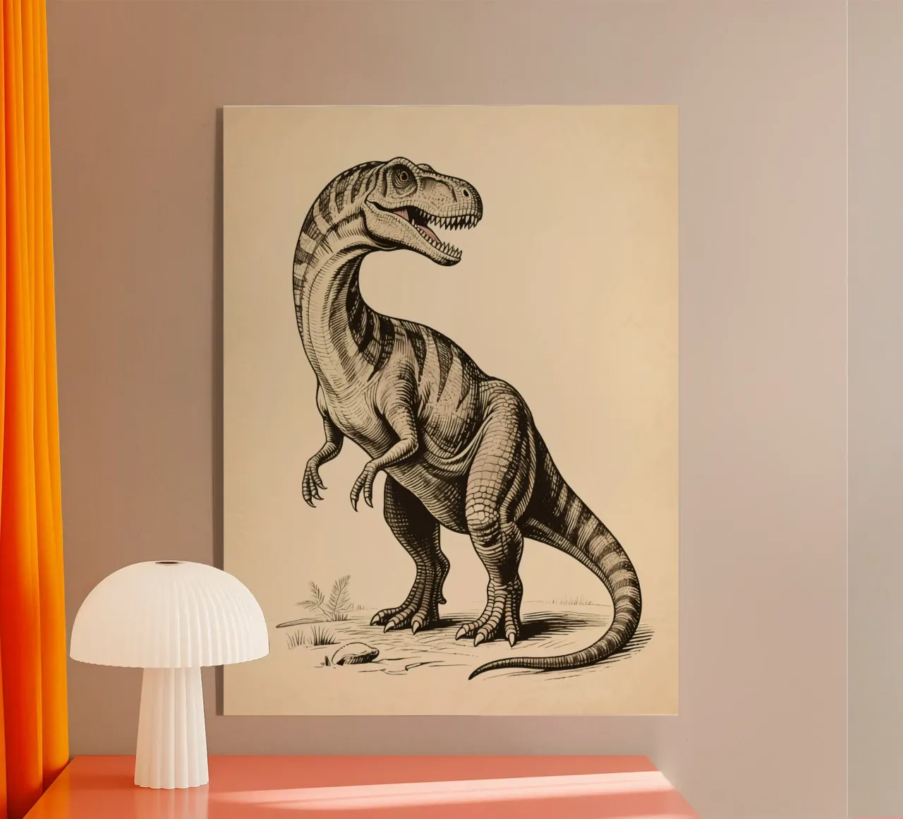 Dinosauro plexiglass da knowledge