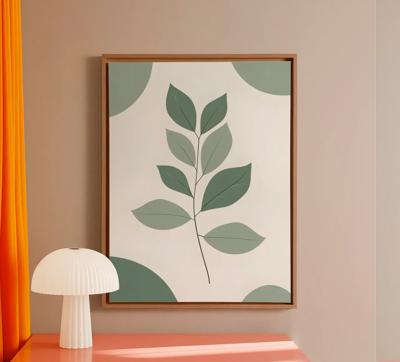 Eucalyptus tak canvas met Baklijst van The Green Room