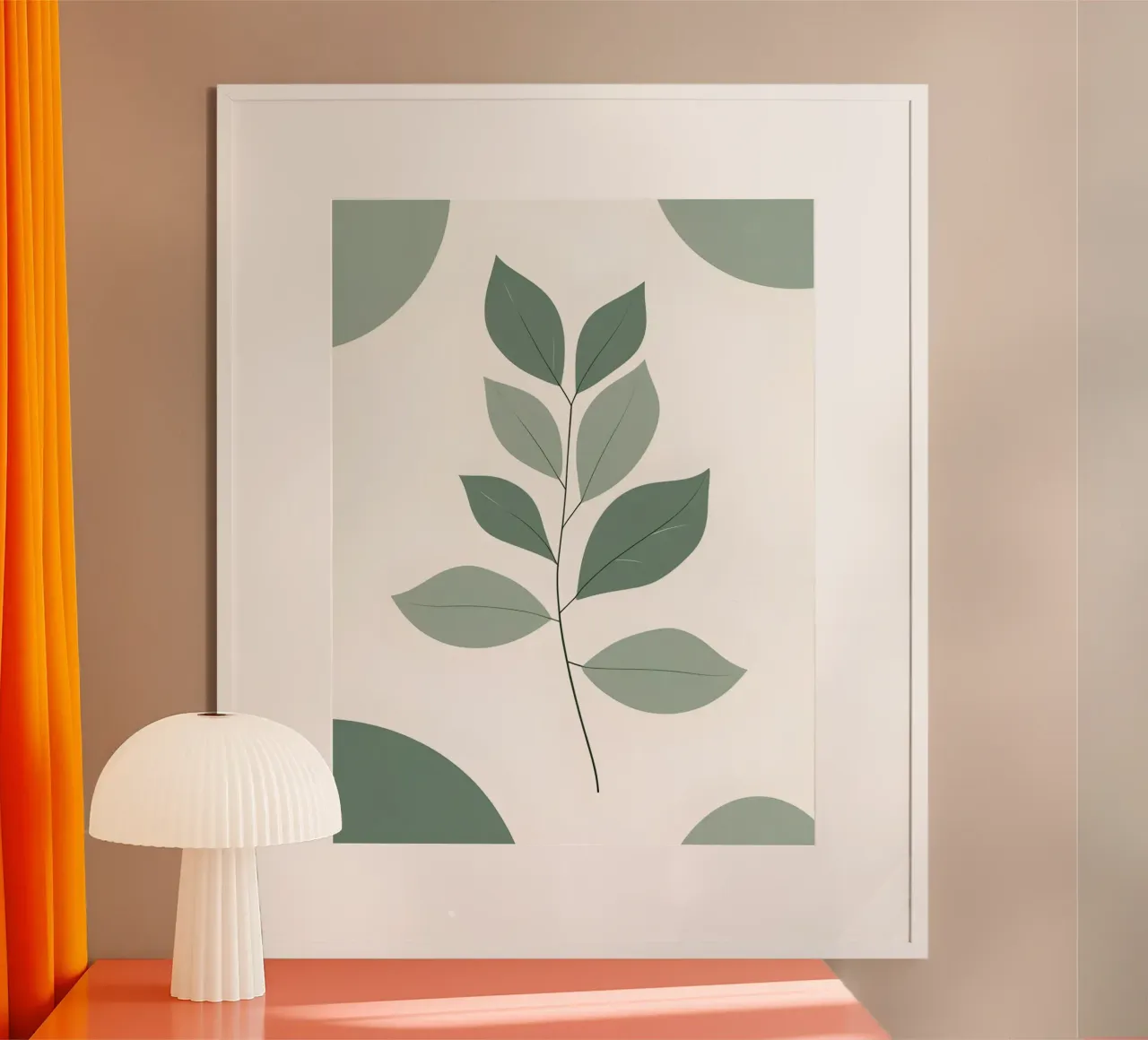 Eucalyptus Branch poster con telaio in plastica da The Green Room