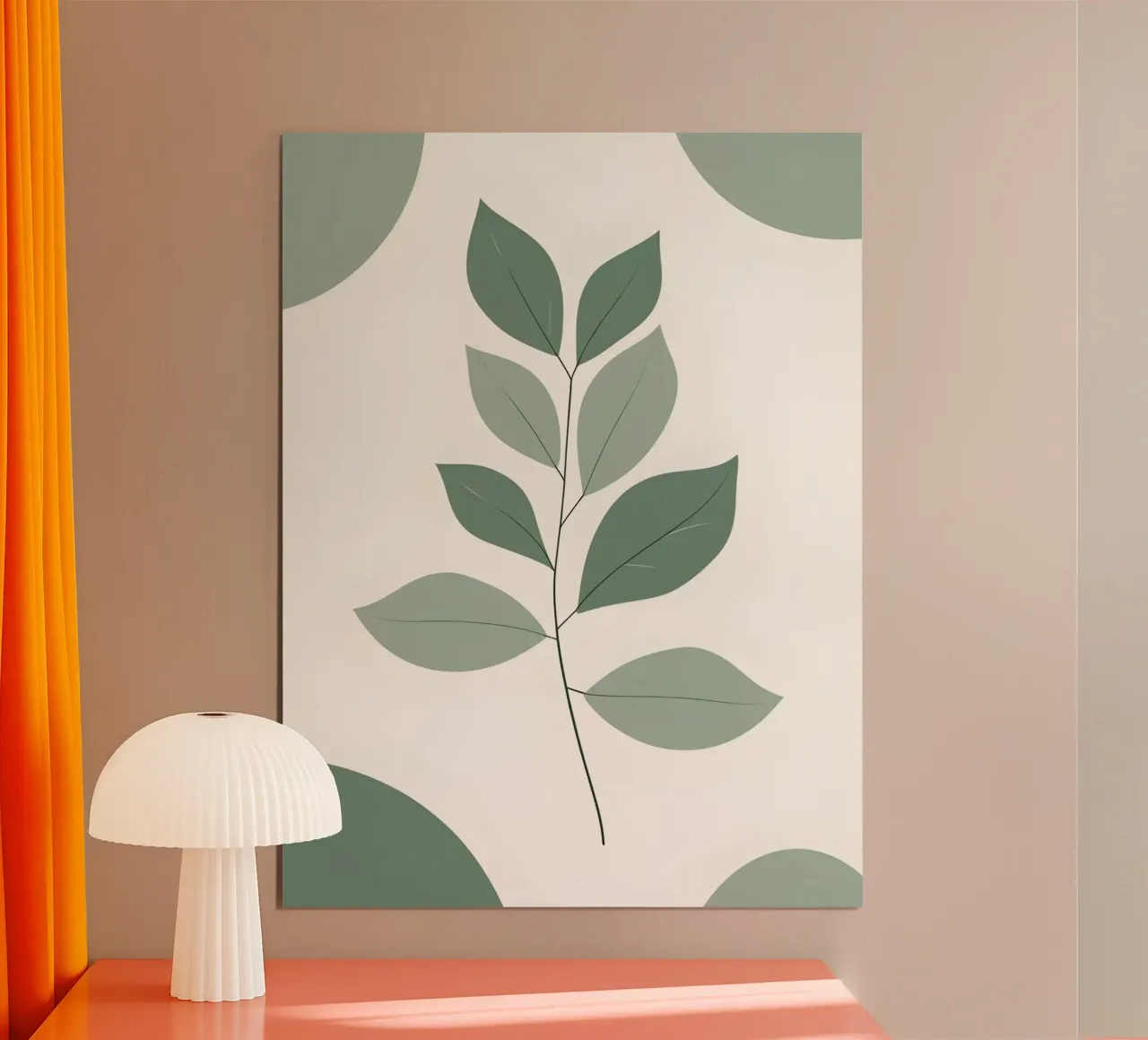 Eucalyptus Branch poster con telaio in plastica da The Green Room