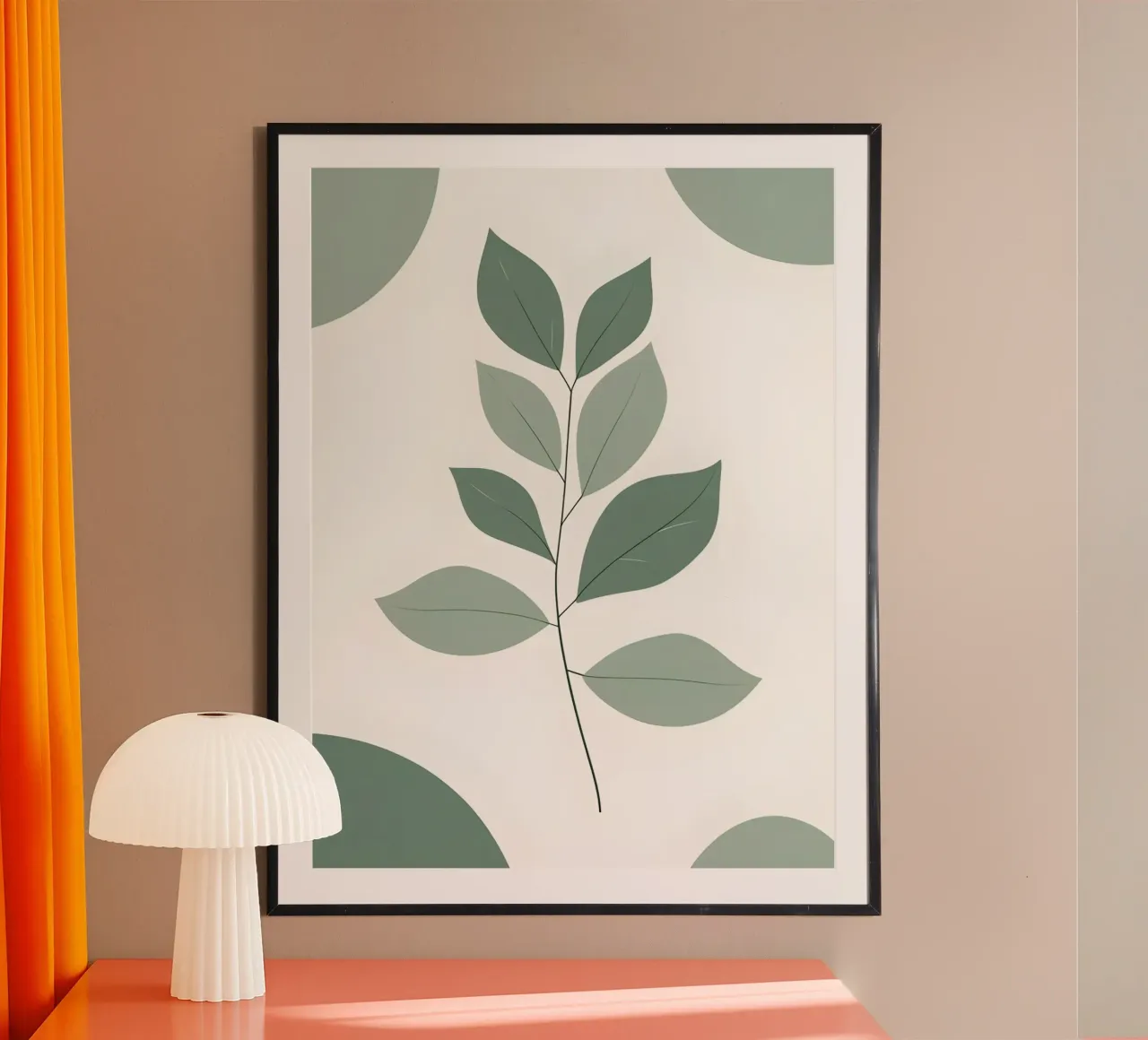 Eucalyptus Branch poster con telaio in plastica da The Green Room