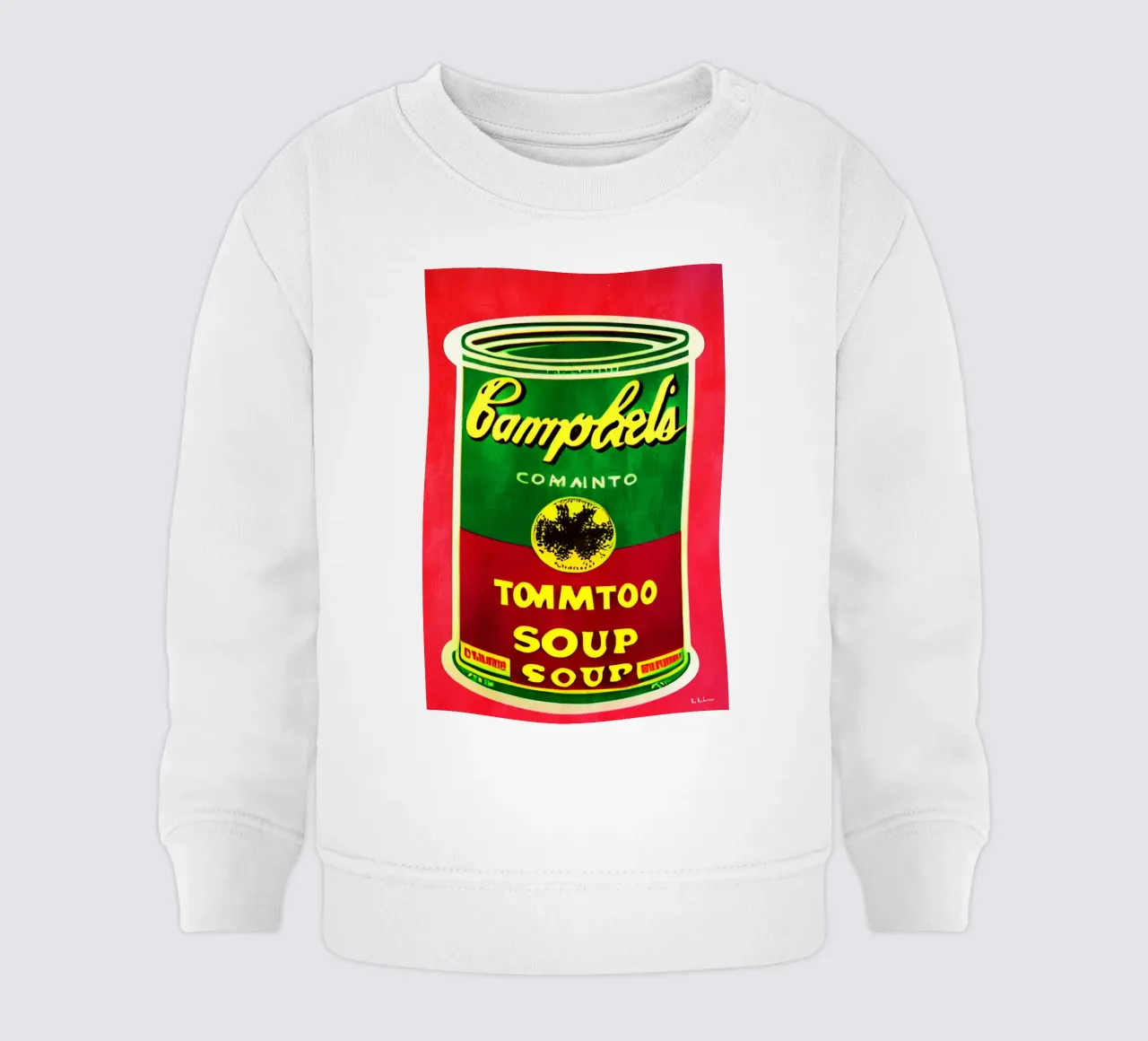 Tommtoo Soup Soup baby sweatshirt by Bo Anderson
