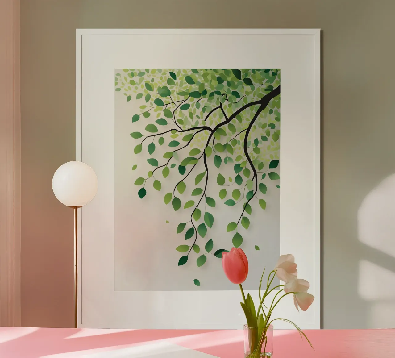 Ramo del Salice poster con telaio in plastica da The Green Room