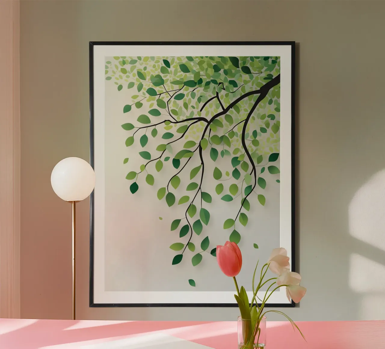 Ramo del Salice poster con telaio in plastica da The Green Room