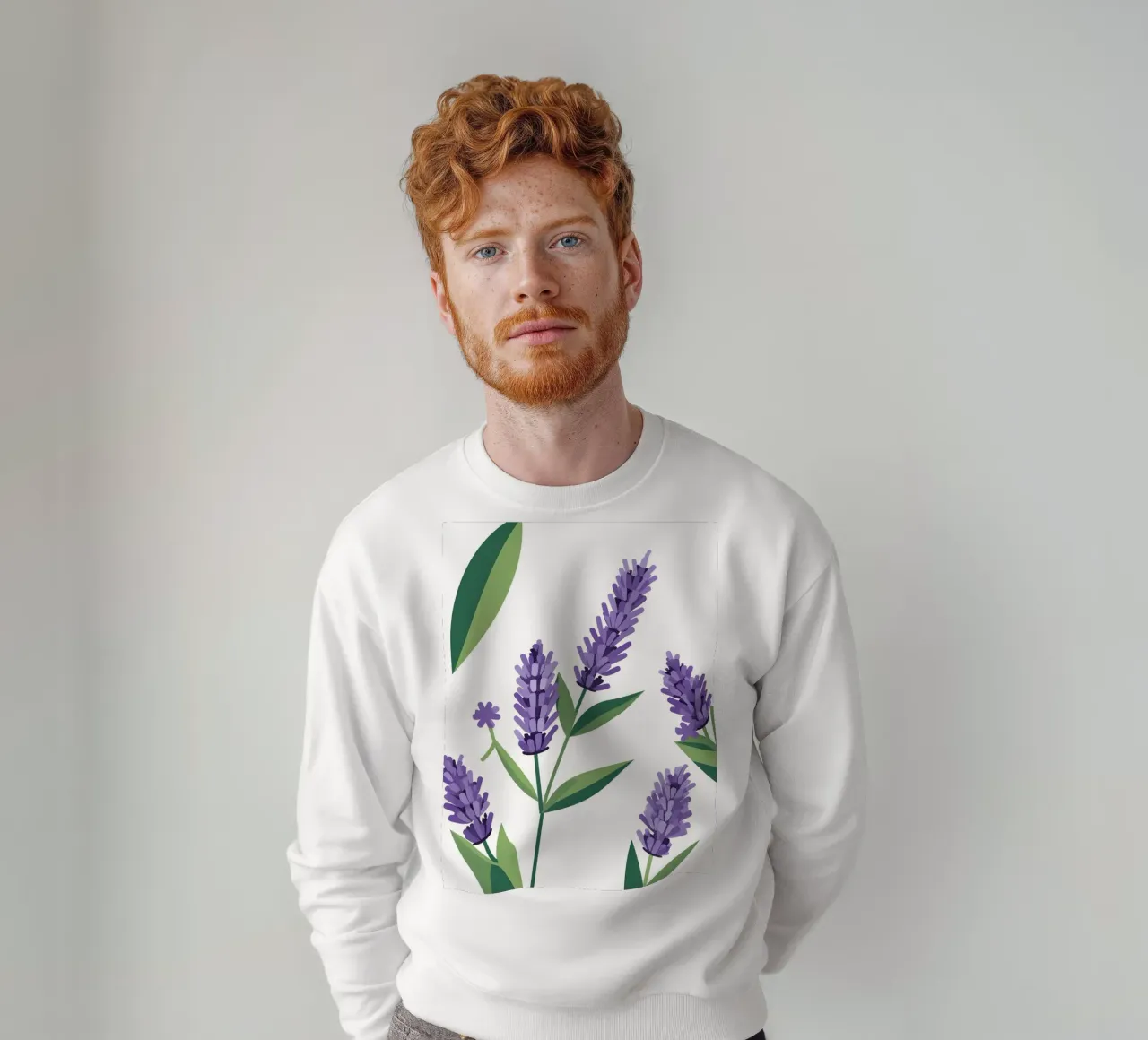 Stelo di lavanda felpa da Botanical Gallery