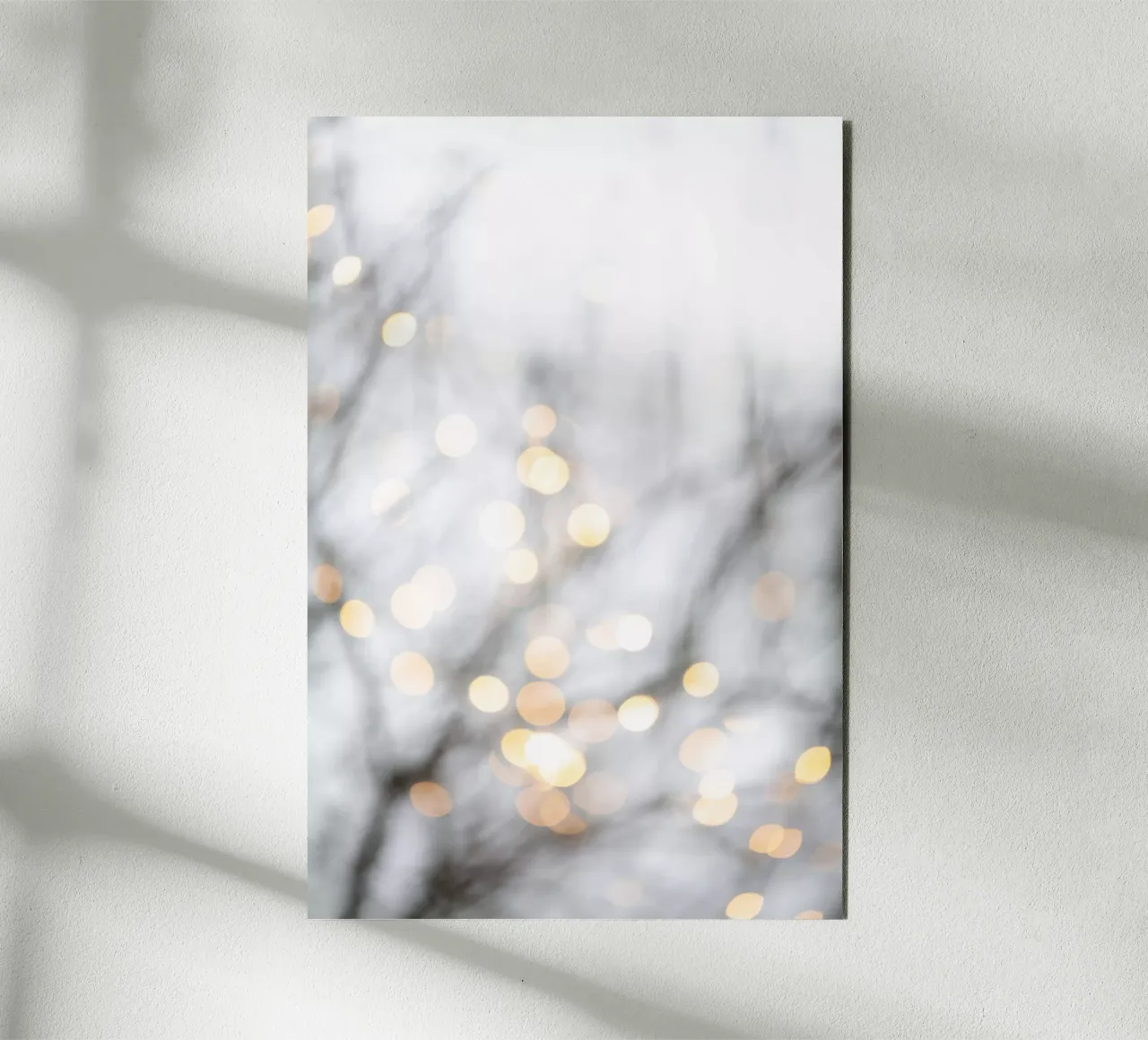 Winter Lights 2 Alu-Dibond von Mareike Böhmer Photography