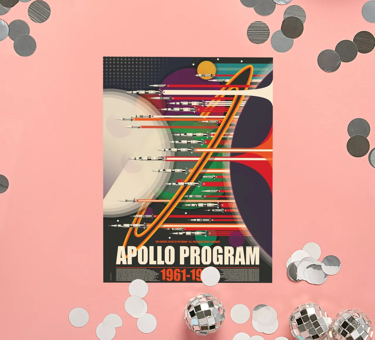 Apollo-Programm Saturn V Sticker von Thomas