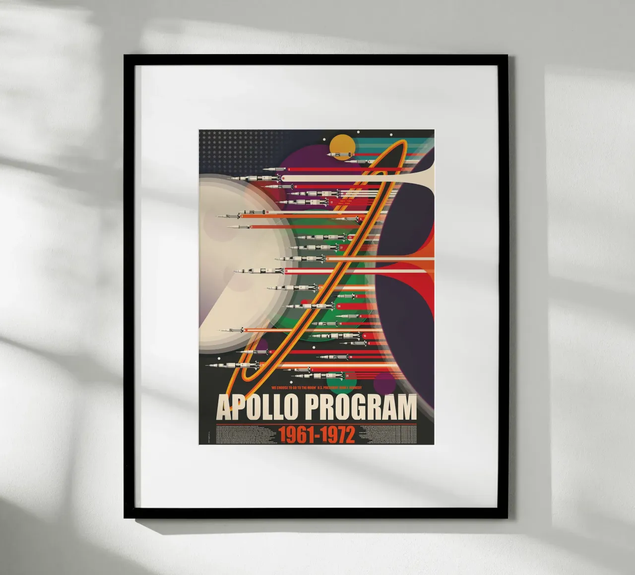 Programma Apollo Saturno V poster da Thomas