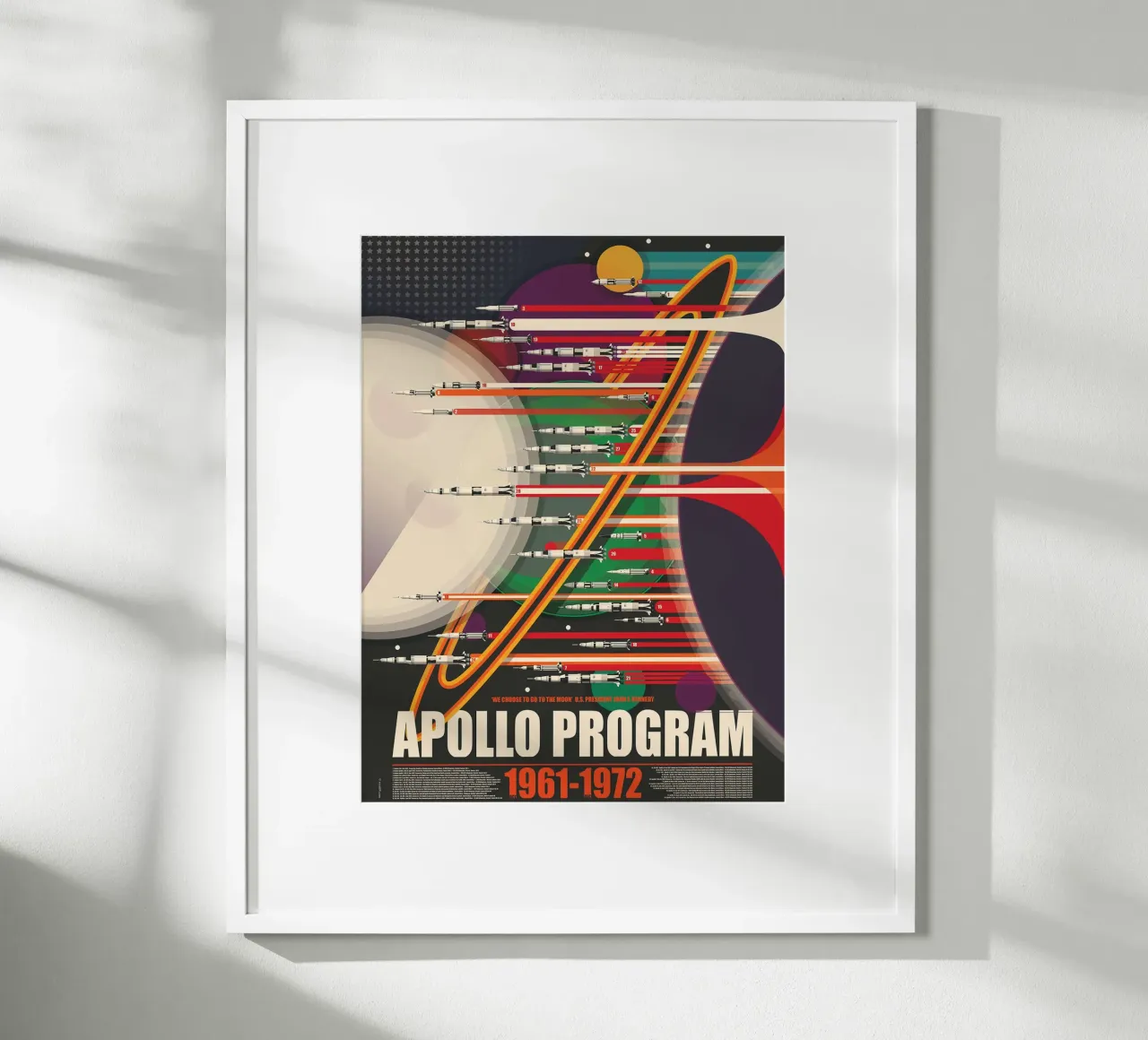 Programma Apollo Saturno V poster da Thomas