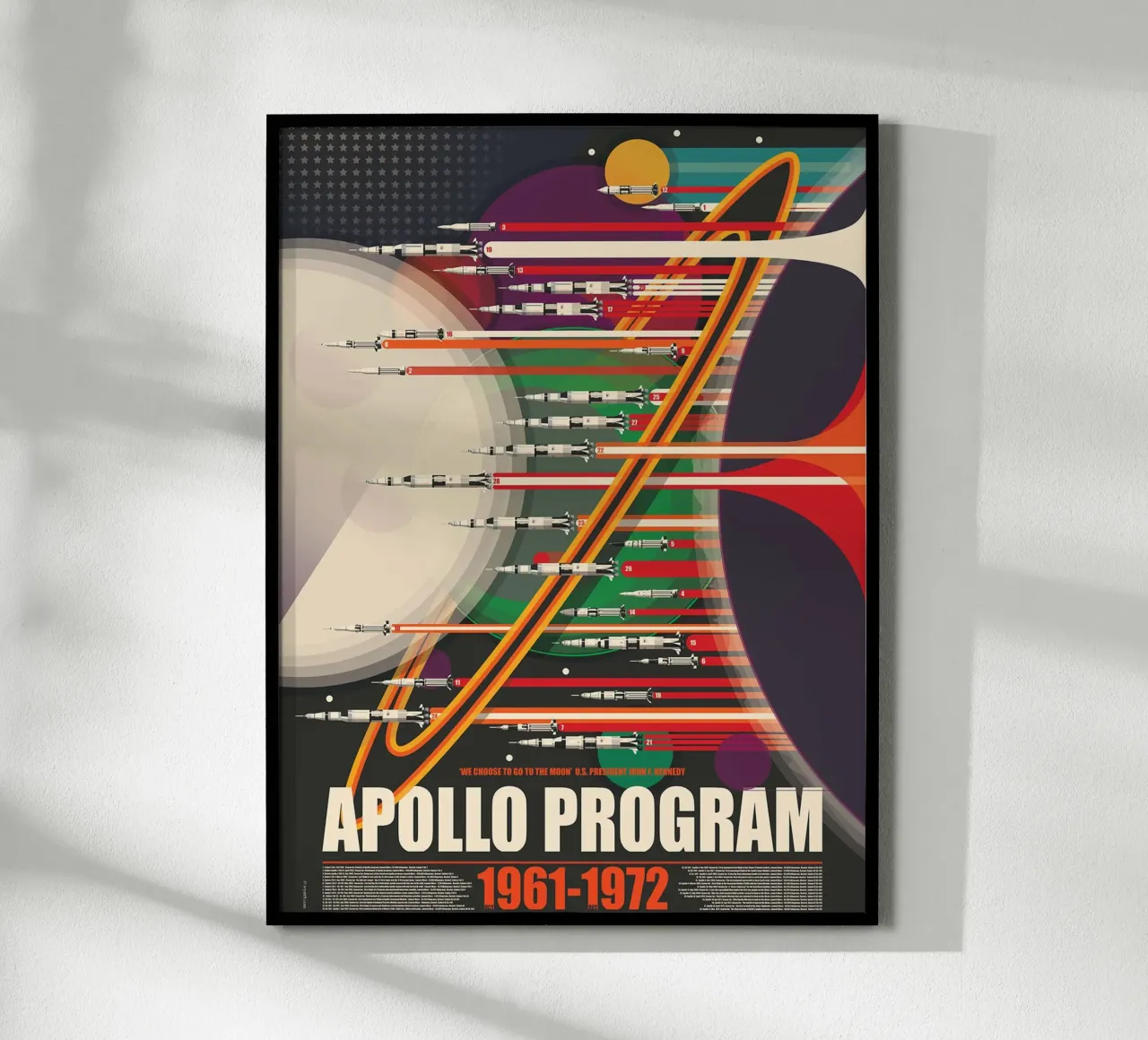 Programma Apollo Saturno V poster da Thomas