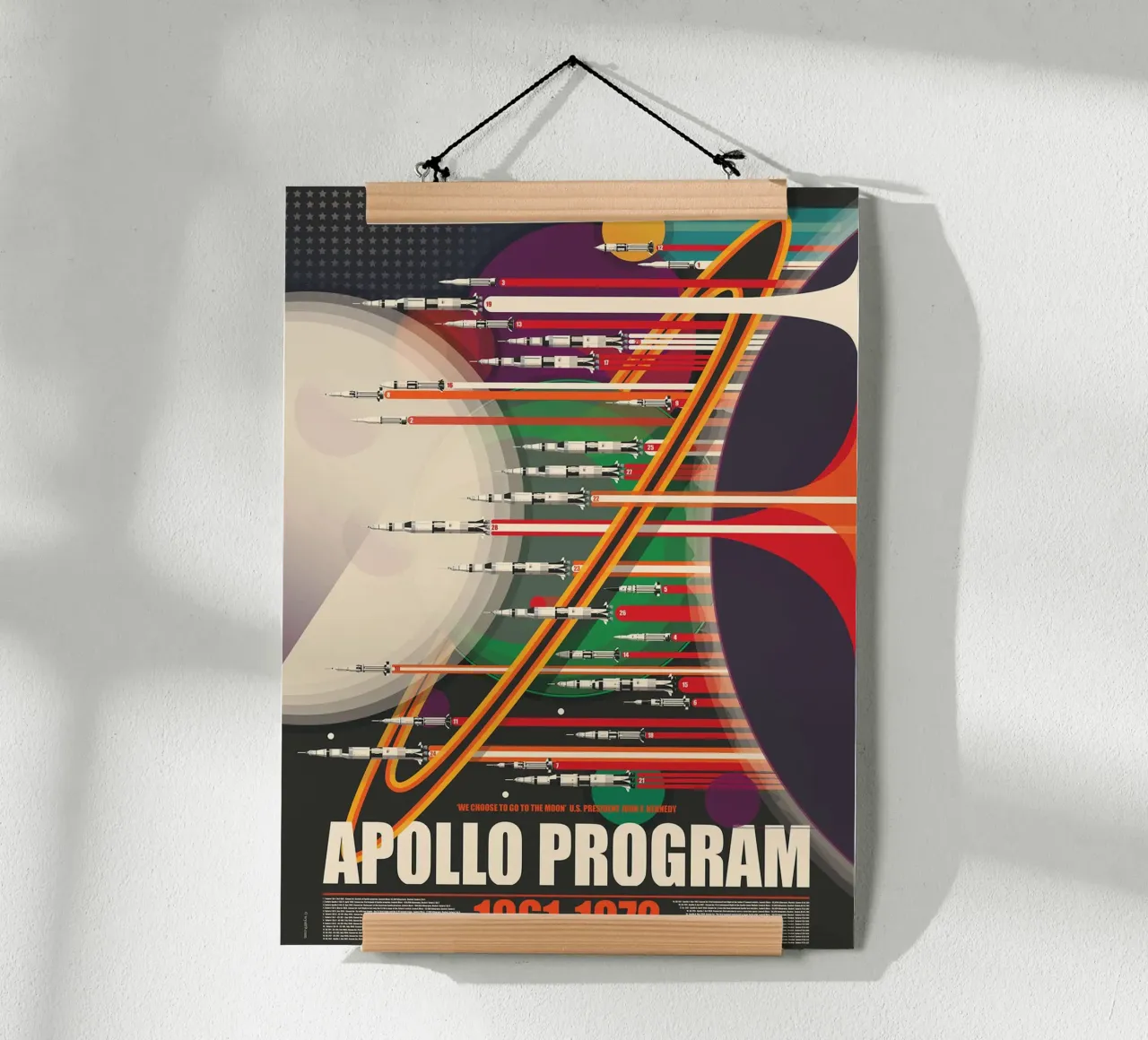 Programma Apollo Saturno V poster da Thomas