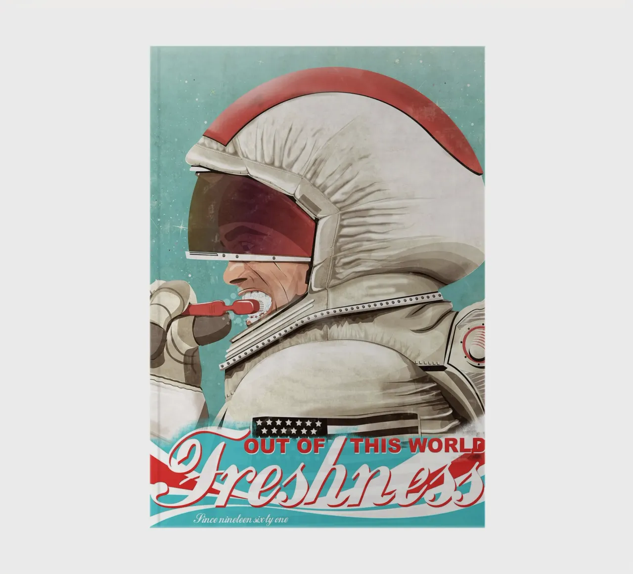 Astronauta che si lava i denti diario da Thomas