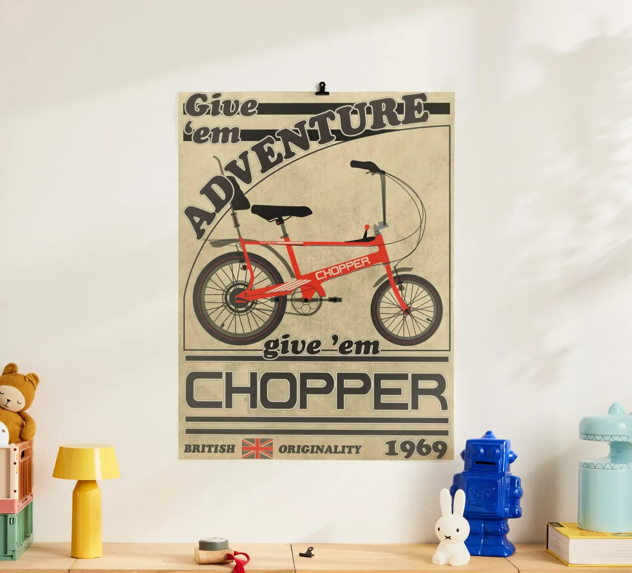 Bicicletta Chopper 1969 poster da Thomas
