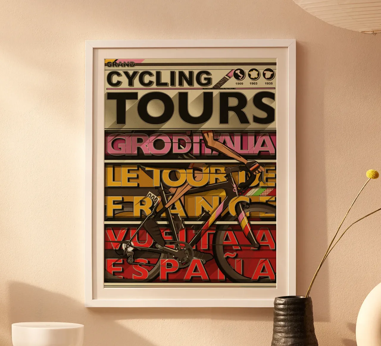 I Grandi Giri in bicicletta poster da Thomas