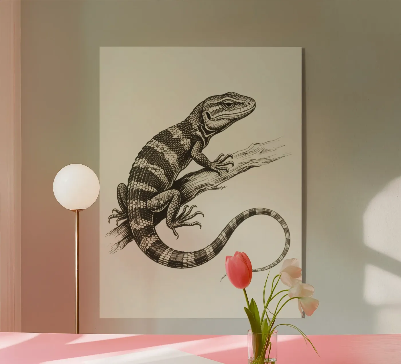 Skink acrylic glass by knowledge