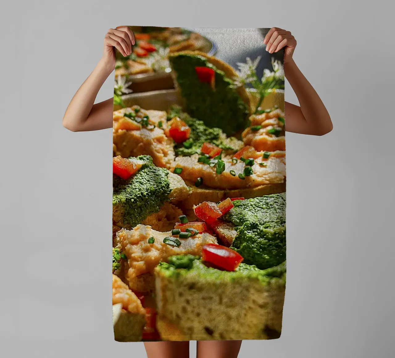 Mini Colorful Bites – Culinary Wall Print towel by jay