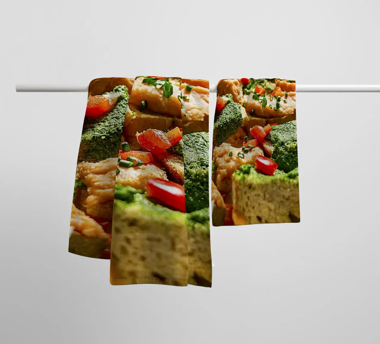 Mini Colorful Bites – Culinary Wall Print towel by jay