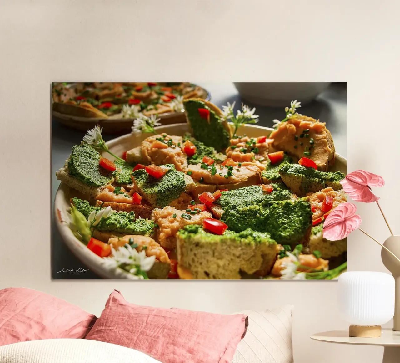 Mini Colorful Bites – Culinary Wall Print poster with plastic frame by jay