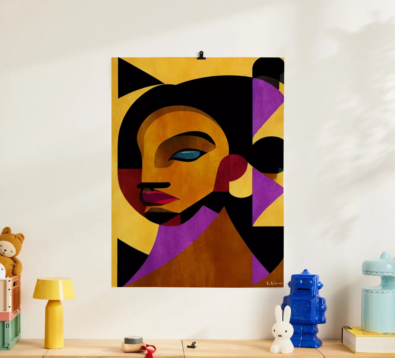 The Girl From Ipanema poster con telaio in legno da Bo Anderson