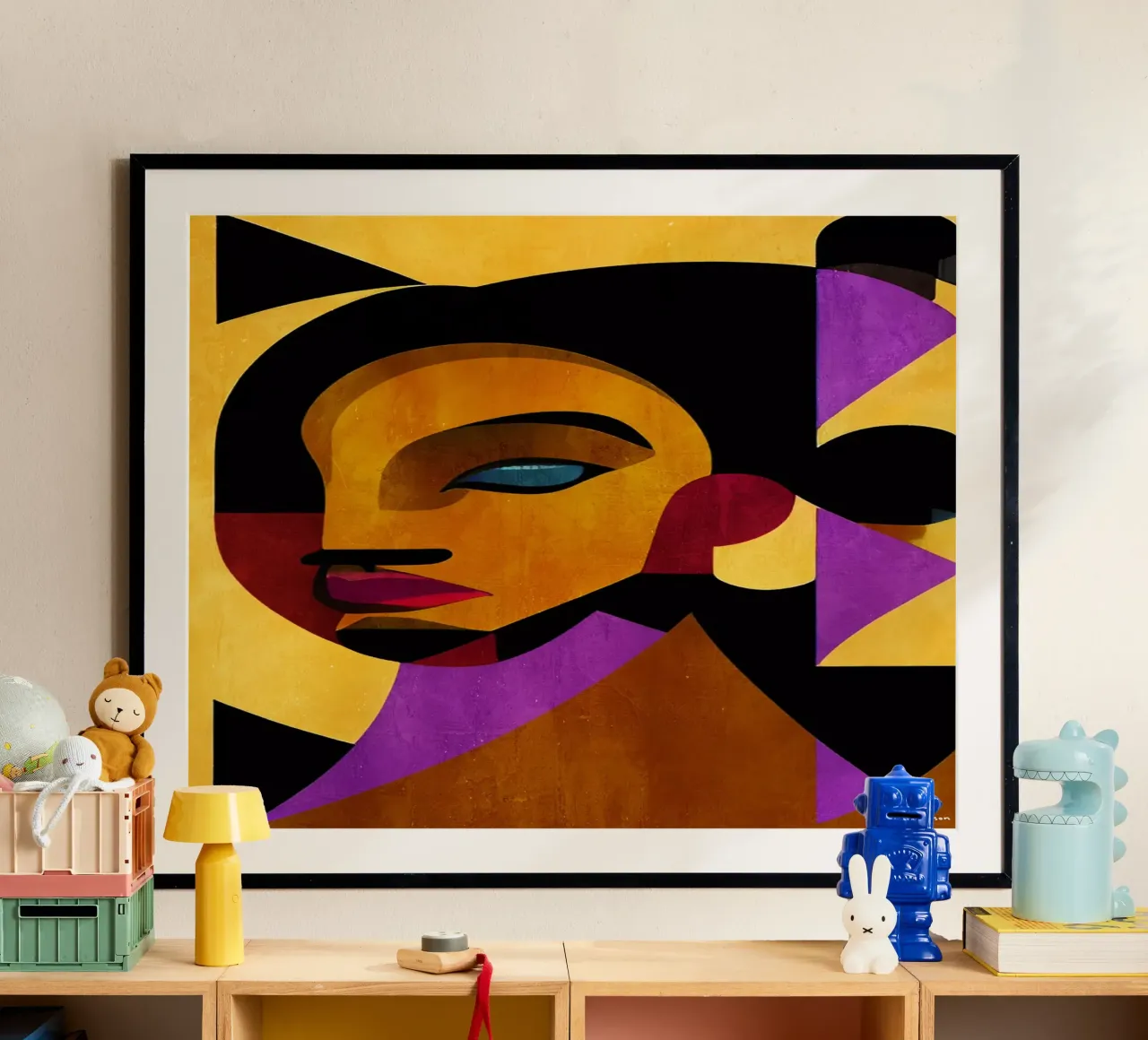 The Girl From Ipanema poster con telaio in legno da Bo Anderson