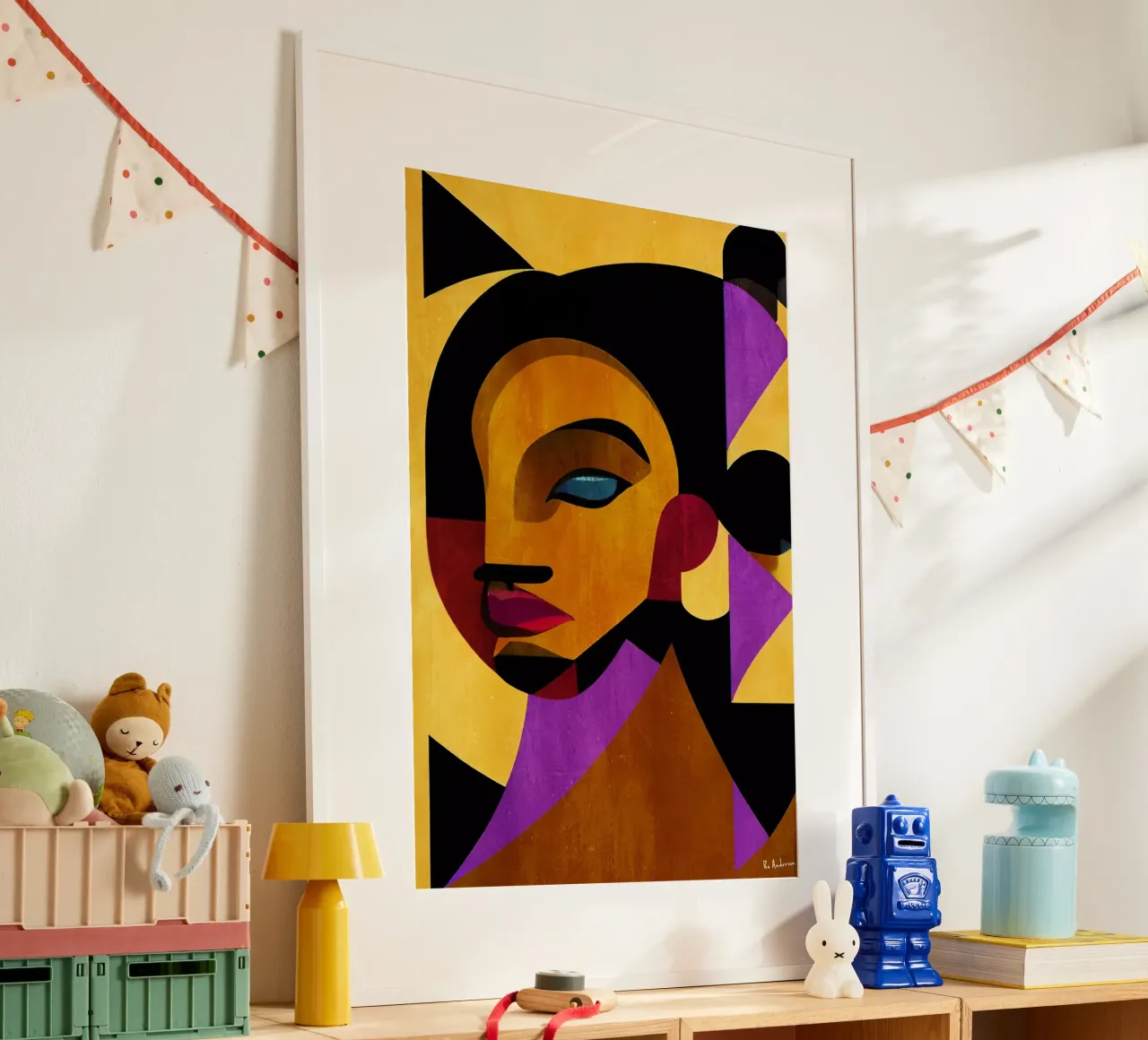 The Girl From Ipanema poster con telaio in legno da Bo Anderson