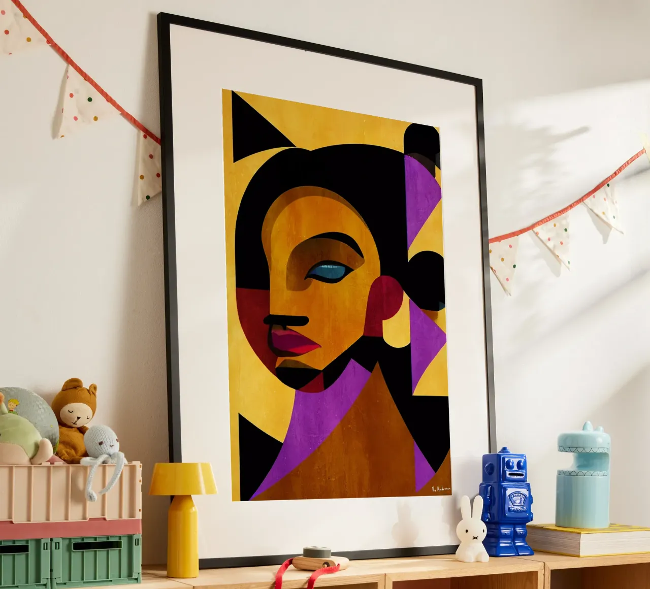 The Girl From Ipanema poster con telaio in legno da Bo Anderson