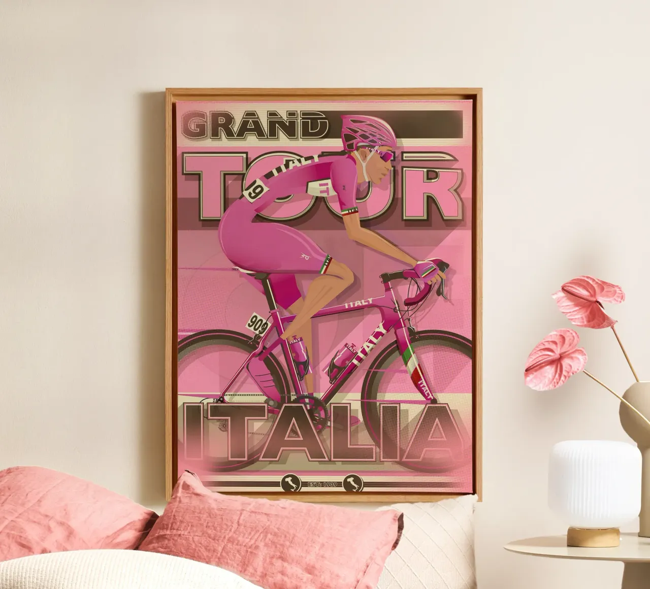 Grand Tour - Italia tela con Cornice a cassetta da Thomas