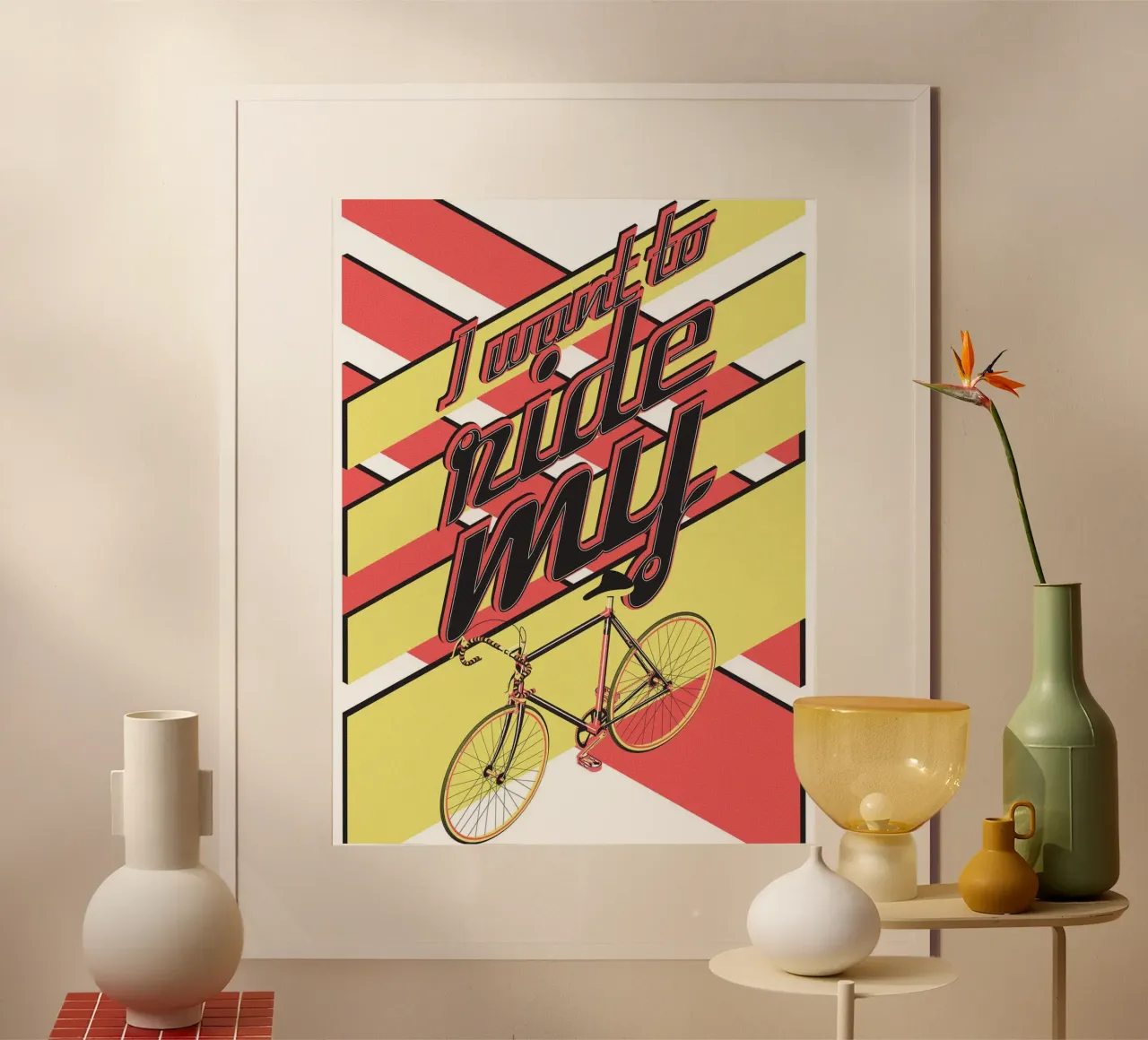 Voglio andare in bicicletta poster da Thomas
