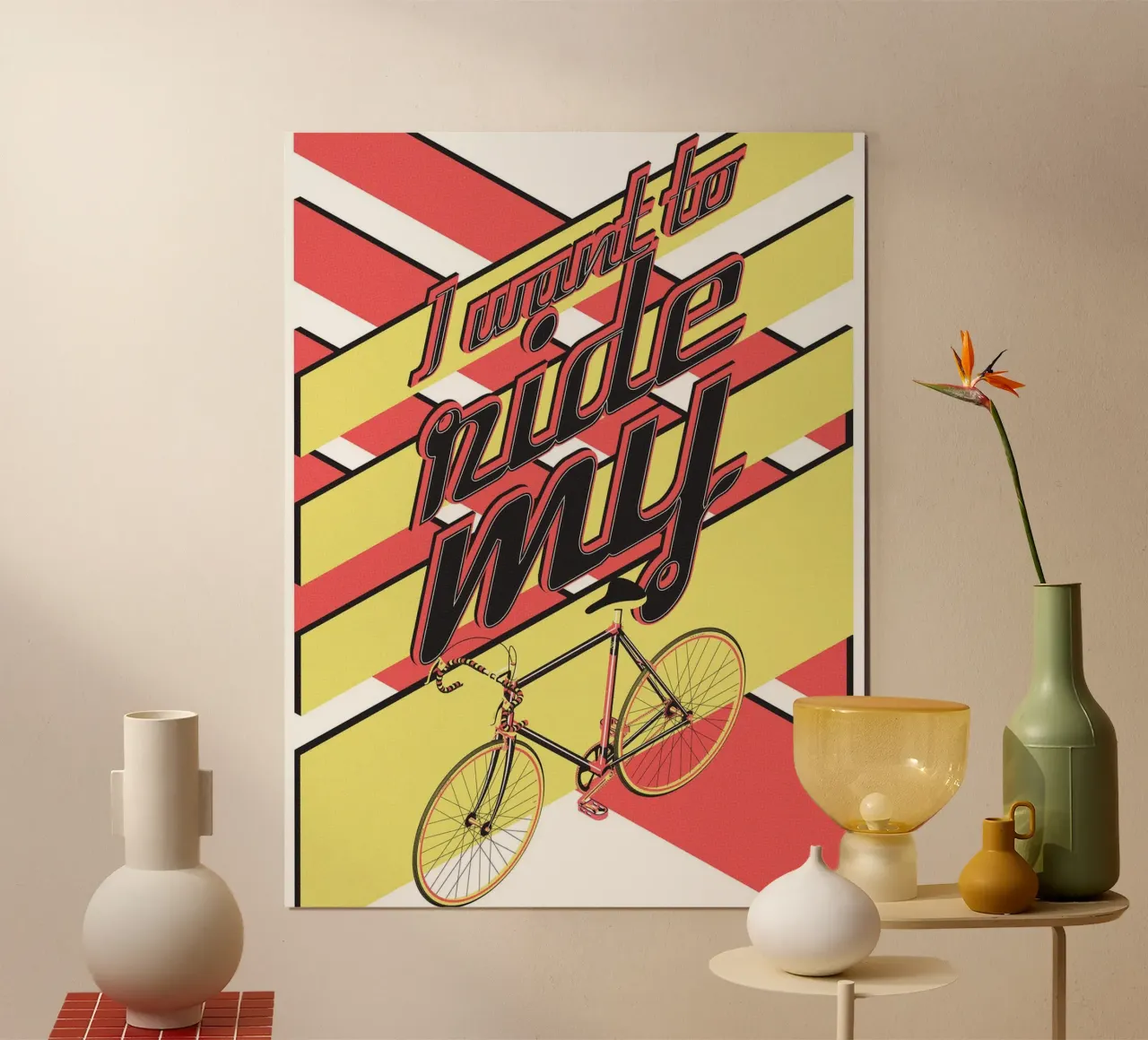 Voglio andare in bicicletta poster da Thomas