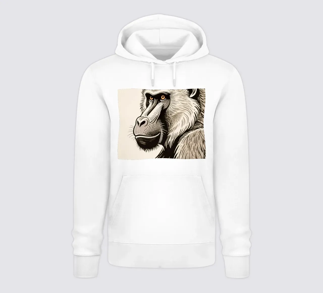 Babbuino felpa con cappuccio da knowledge