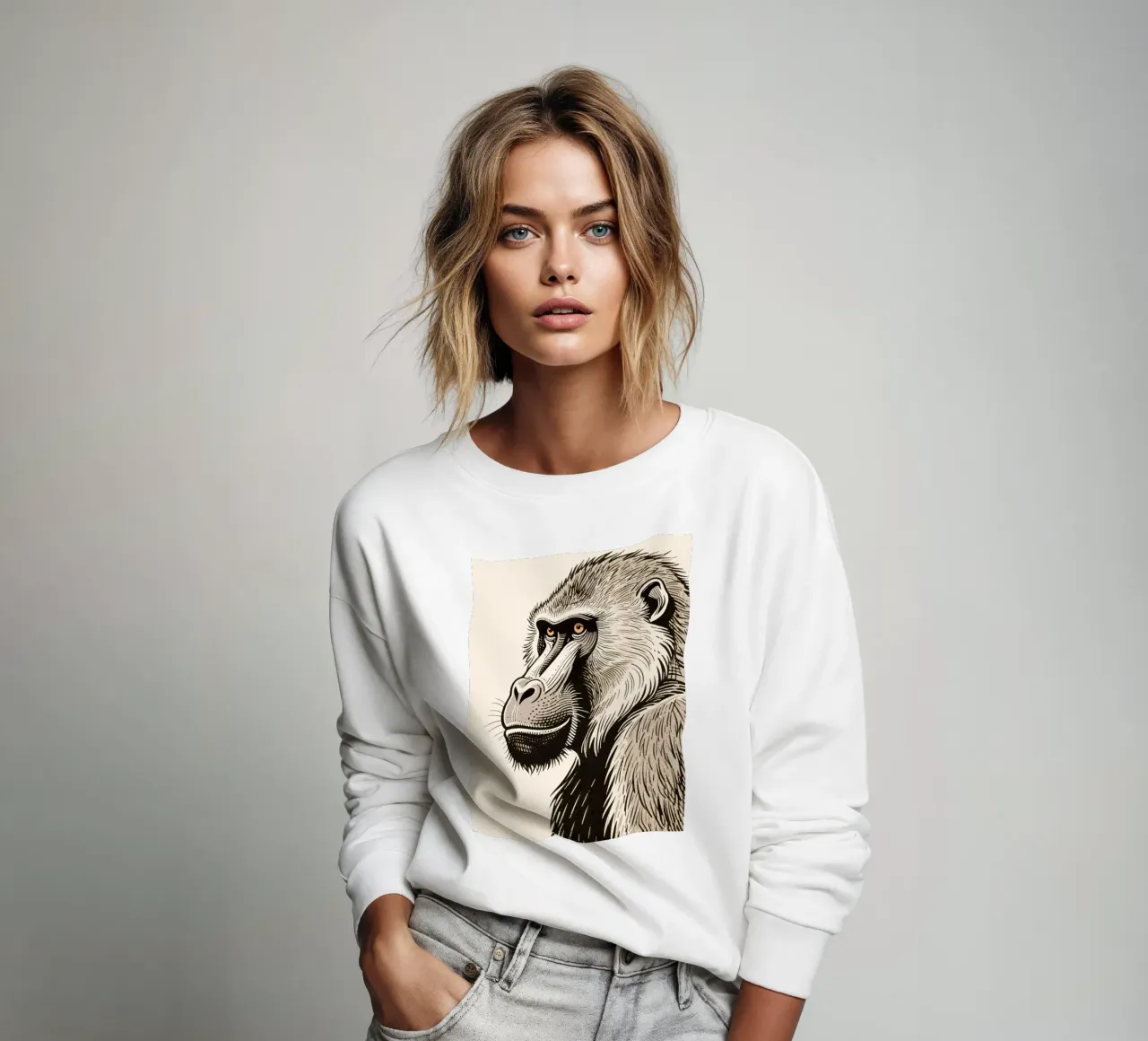 Pavian Sweatshirt von knowledge