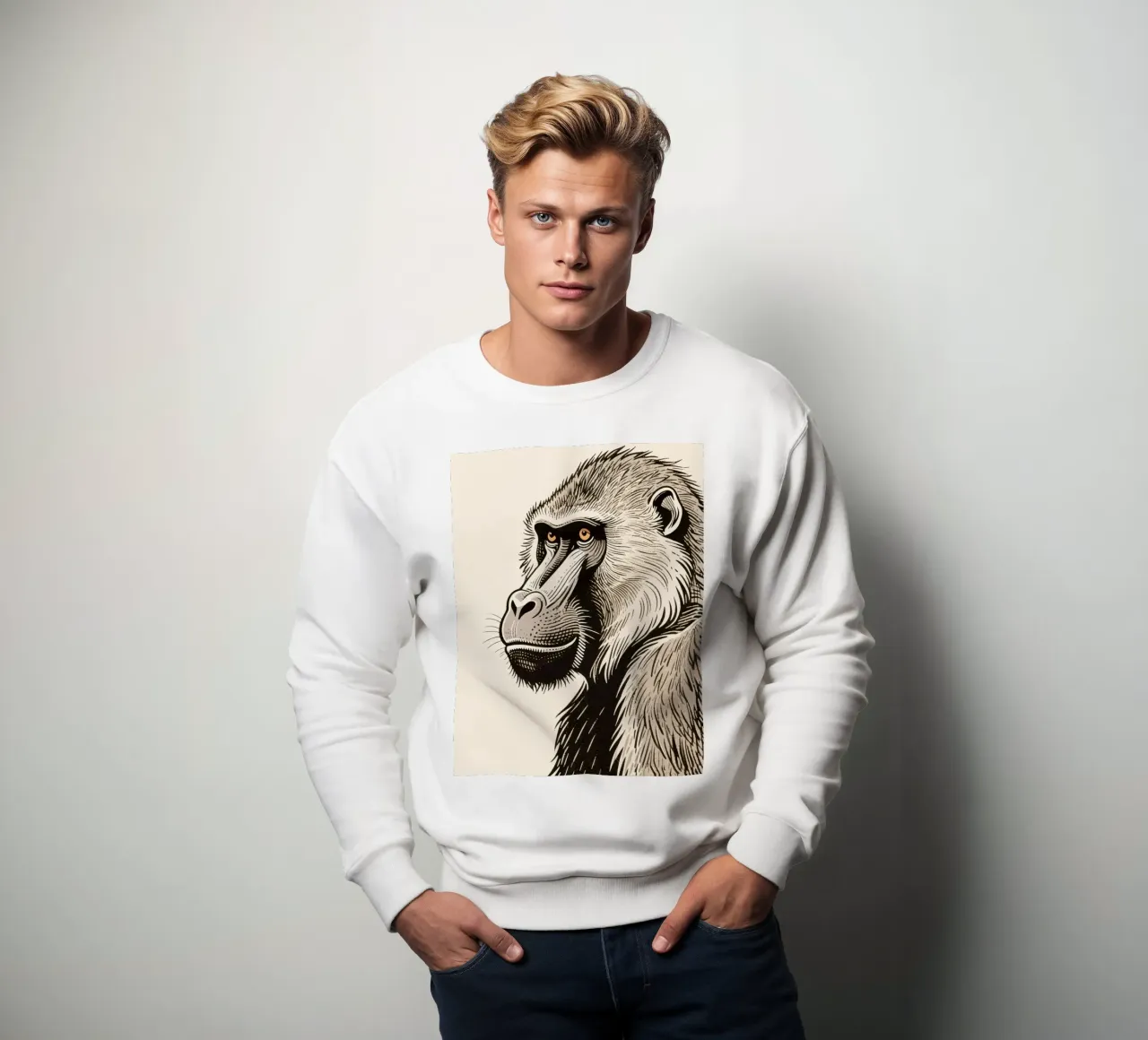 Pavian Sweatshirt von knowledge