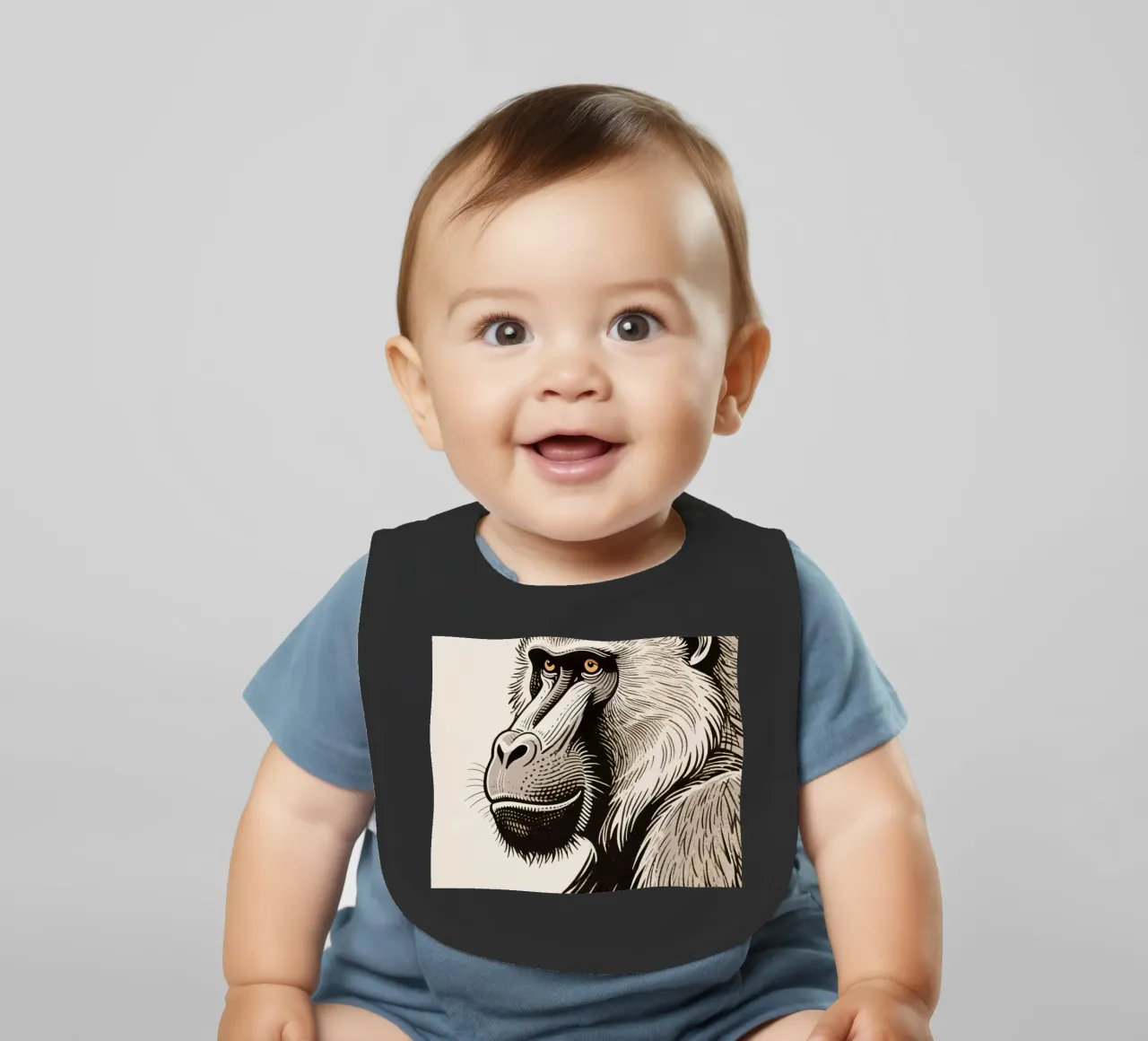 Pavian Babylätzchen von knowledge