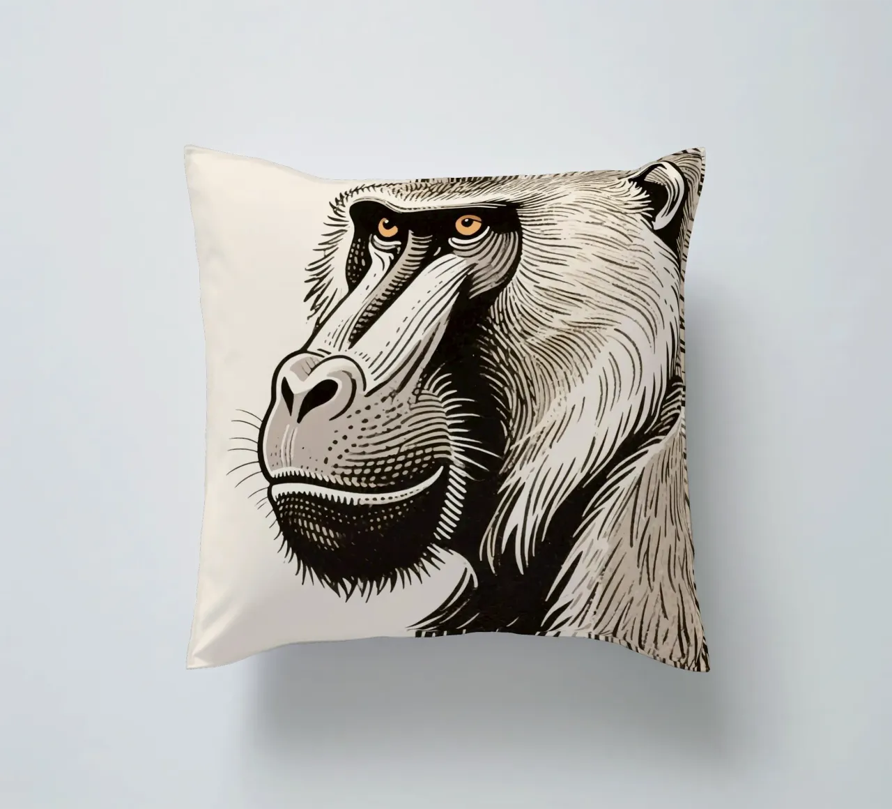 Babbuino cuscino da knowledge