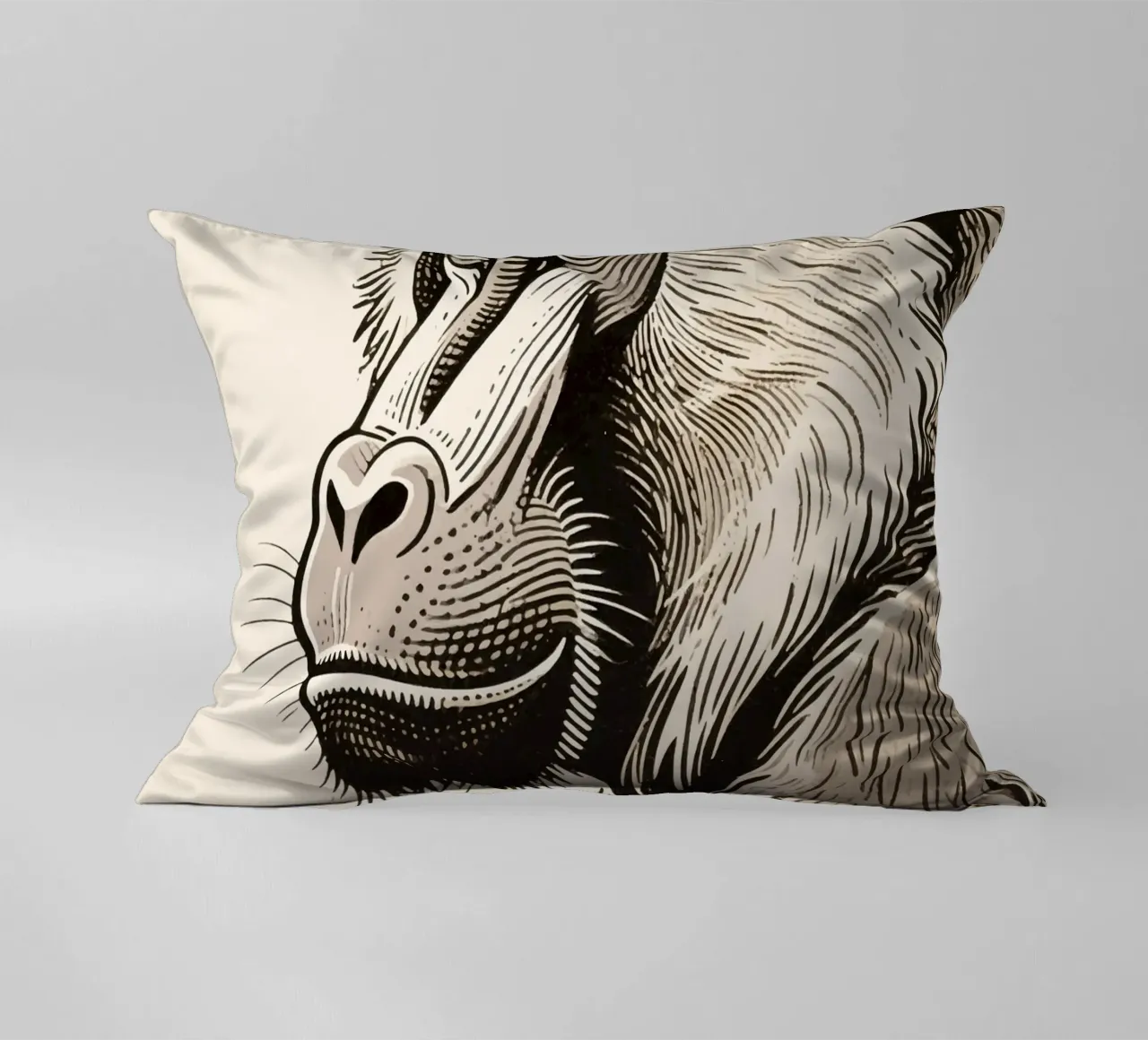 Babbuino cuscino da knowledge