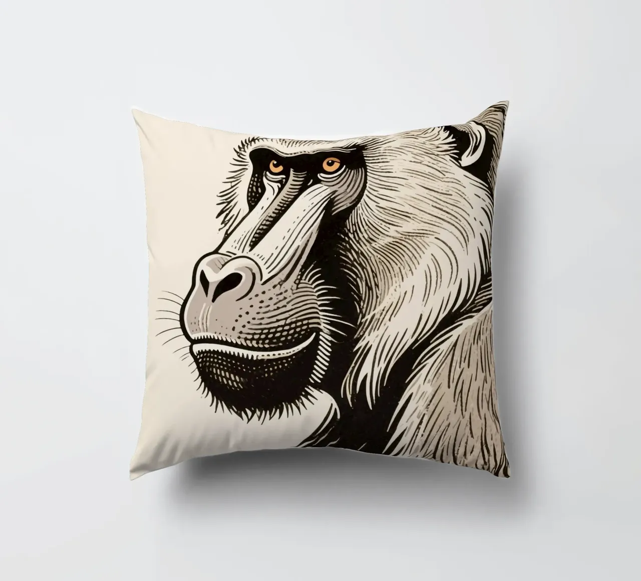 Babbuino cuscino da knowledge