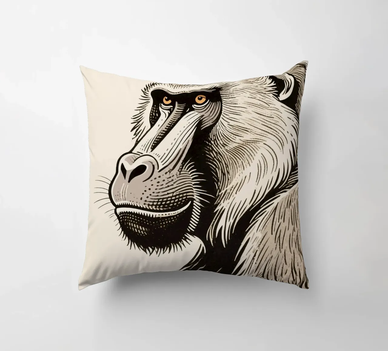 Babbuino cuscino da knowledge