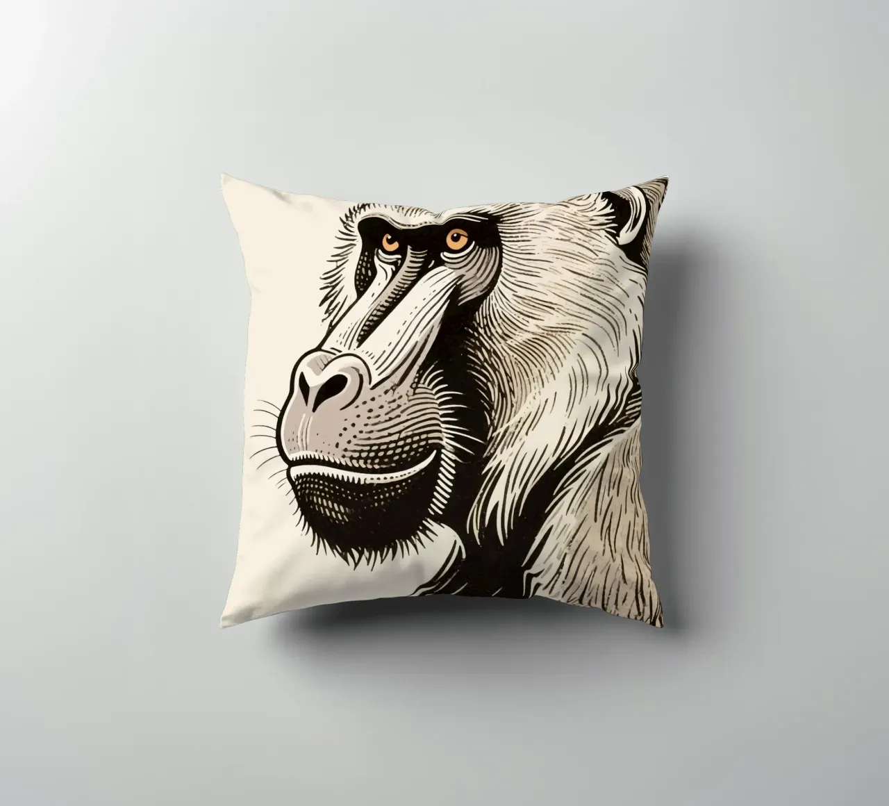 Babbuino cuscino da knowledge