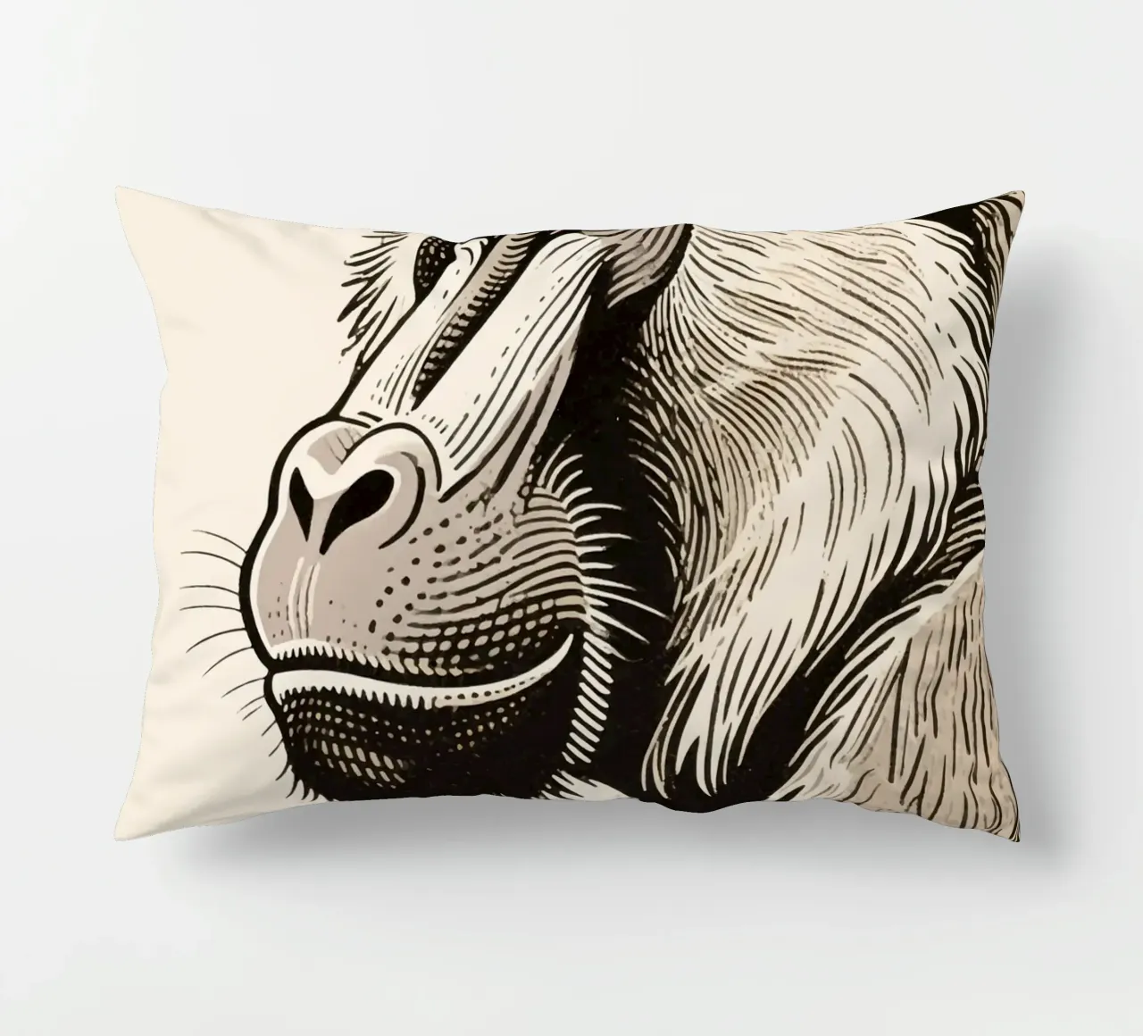 Babbuino cuscino da knowledge