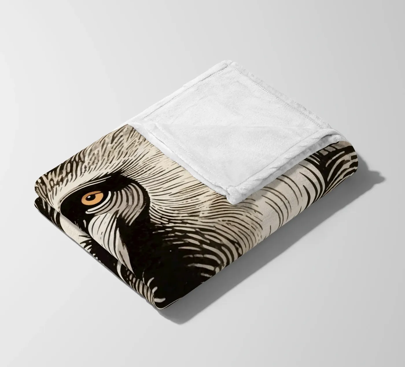 Baboon fleece blanket by knowledge
