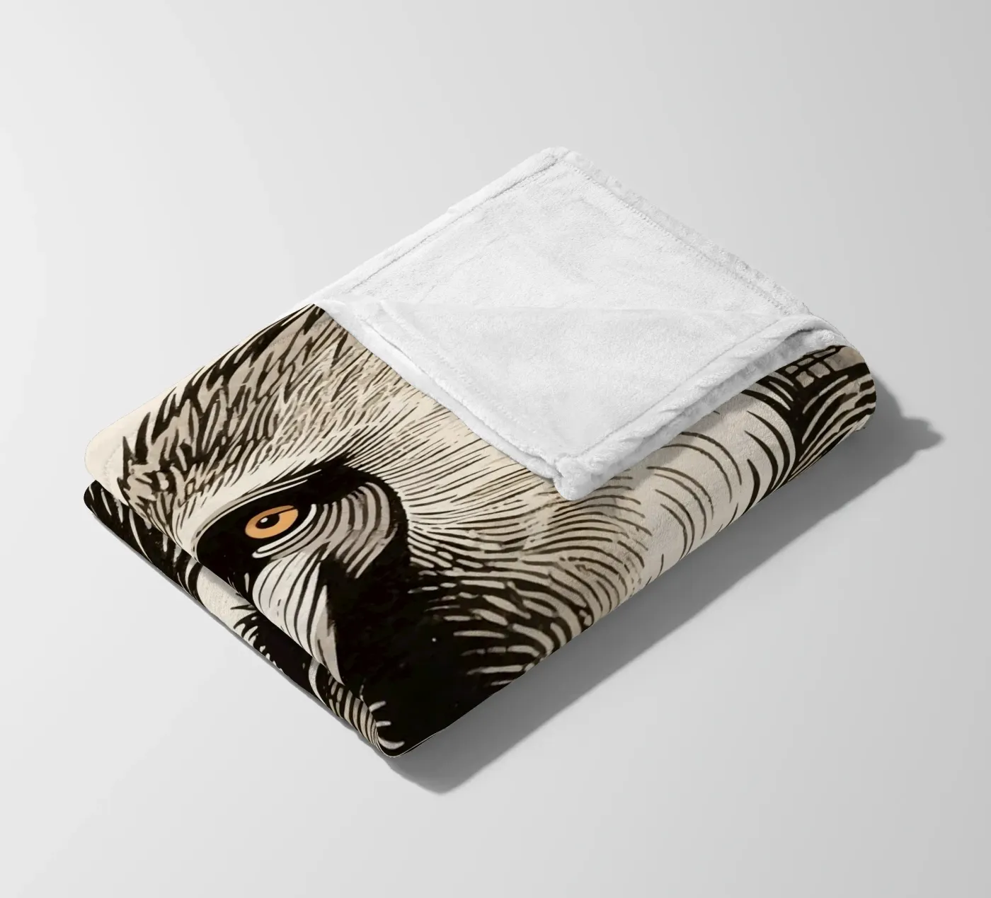 Baboon fleece blanket by knowledge